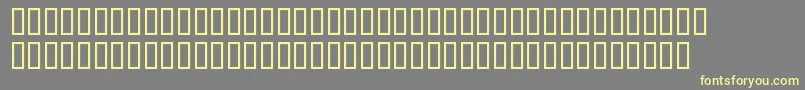 BdBillding Font – Yellow Fonts on Gray Background