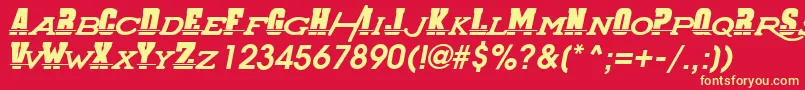 More about SuperChargers Font SuperChargers Font – Yellow Fonts on Red Background