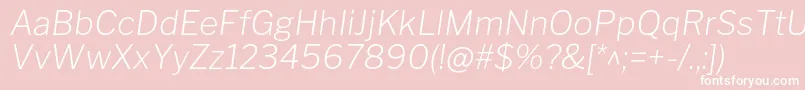 fuente LibrefranklinExtralightitalic – Fuentes Blancas Sobre Fondo Rosa