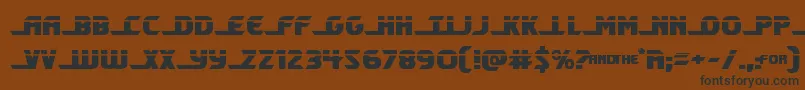 Shiningheraldlaser Font – Black Fonts on Brown Background