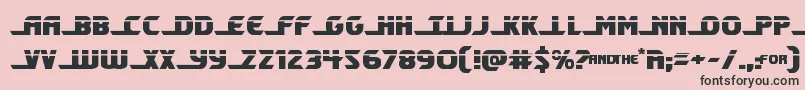 Shiningheraldlaser Font – Black Fonts on Pink Background