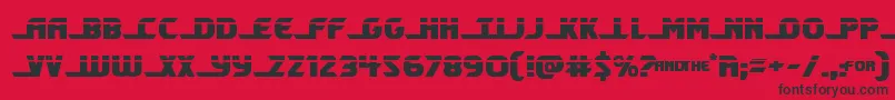 Shiningheraldlaser Font – Black Fonts on Red Background