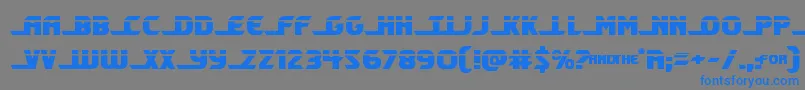 Shiningheraldlaser Font – Blue Fonts on Gray Background