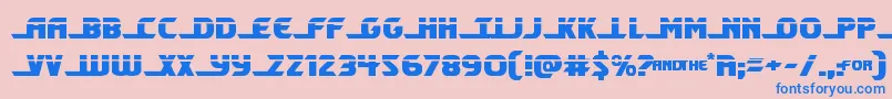 Shiningheraldlaser Font – Blue Fonts on Pink Background