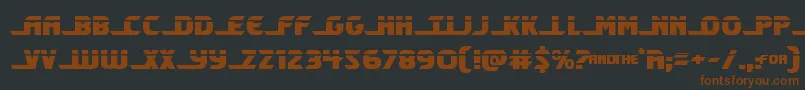 Shiningheraldlaser Font – Brown Fonts on Black Background