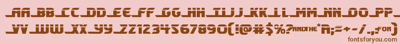 Shiningheraldlaser Font – Brown Fonts on Pink Background