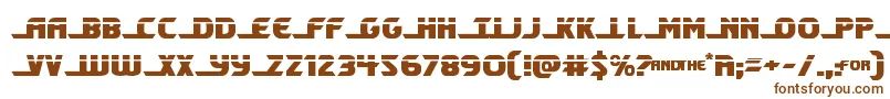 Шрифт Shiningheraldlaser – коричневые шрифты