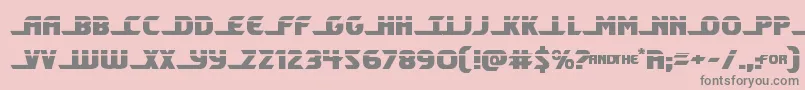 Шрифт Shiningheraldlaser – серые шрифты на розовом фоне