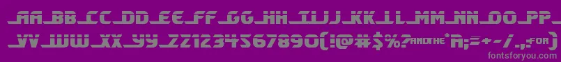 Shiningheraldlaser Font – Gray Fonts on Purple Background