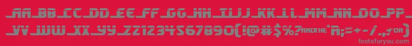 Shiningheraldlaser Font – Gray Fonts on Red Background