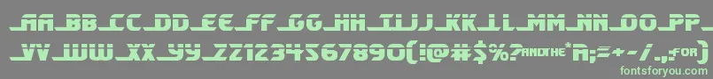 Shiningheraldlaser Font – Green Fonts on Gray Background