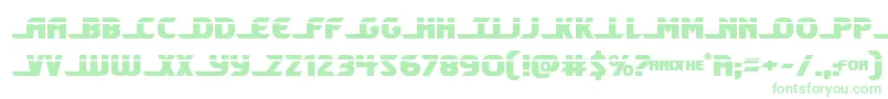 Shiningheraldlaser Font – Green Fonts on White Background
