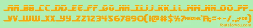 Shiningheraldlaser Font – Orange Fonts on Green Background