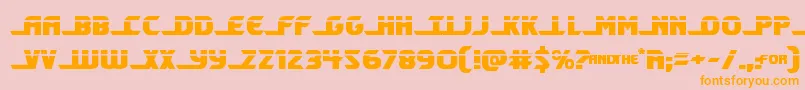 Shiningheraldlaser Font – Orange Fonts on Pink Background