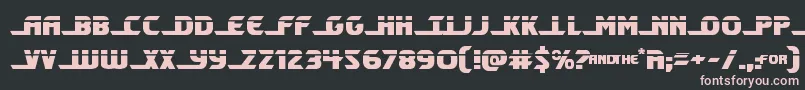 Shiningheraldlaser Font – Pink Fonts on Black Background