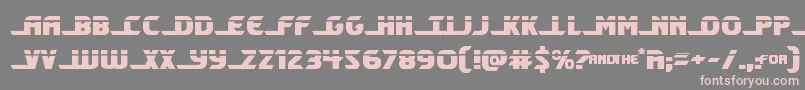 Шрифт Shiningheraldlaser – розовые шрифты на сером фоне