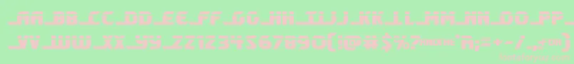 Shiningheraldlaser Font – Pink Fonts on Green Background