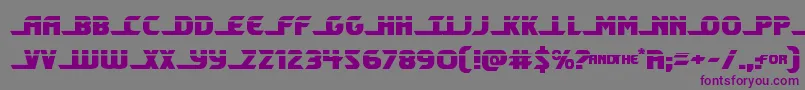 Shiningheraldlaser Font – Purple Fonts on Gray Background