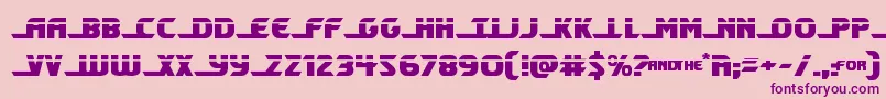 Shiningheraldlaser Font – Purple Fonts on Pink Background