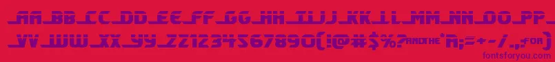 Shiningheraldlaser Font – Purple Fonts on Red Background