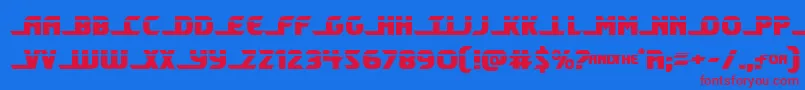 Shiningheraldlaser Font – Red Fonts on Blue Background