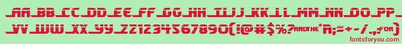 Shiningheraldlaser Font – Red Fonts on Green Background