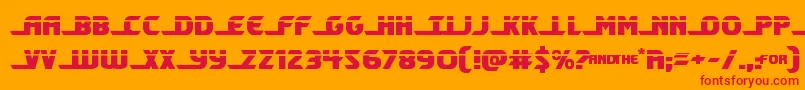 Shiningheraldlaser Font – Red Fonts on Orange Background
