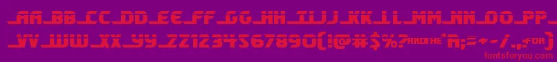 Shiningheraldlaser Font – Red Fonts on Purple Background