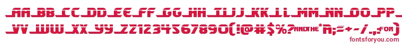 Shiningheraldlaser Font – Red Fonts on White Background
