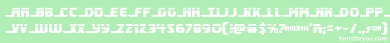 Shiningheraldlaser Font – White Fonts on Green Background
