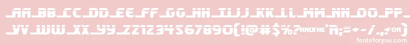 Shiningheraldlaser Font – White Fonts on Pink Background
