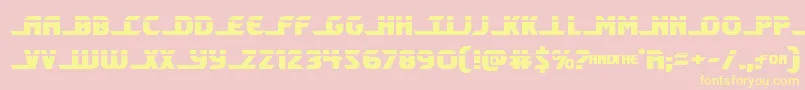 Shiningheraldlaser Font – Yellow Fonts on Pink Background