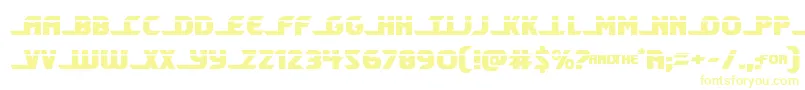 Шрифт Shiningheraldlaser – жёлтые шрифты