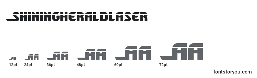 Shiningheraldlaser Font Sizes