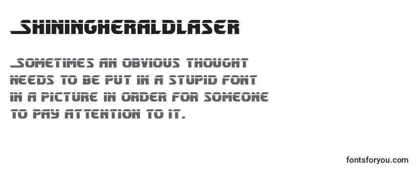 Shiningheraldlaser Font