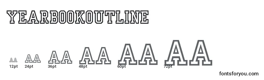 YearbookOutline Font Sizes