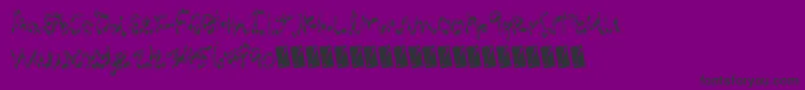 Шрифт Pressurewash – чёрные шрифты на фиолетовом фоне