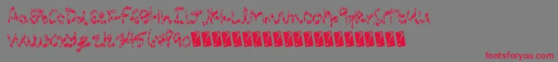 Pressurewash Font – Red Fonts on Gray Background