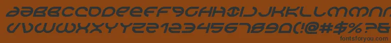 Aetherfoxital Font – Black Fonts on Brown Background