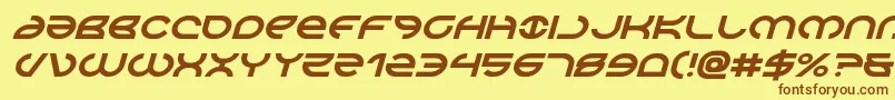 Aetherfoxital Font – Brown Fonts on Yellow Background