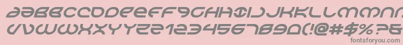 Aetherfoxital-Schriftart – Graue Schriften auf rosa Hintergrund