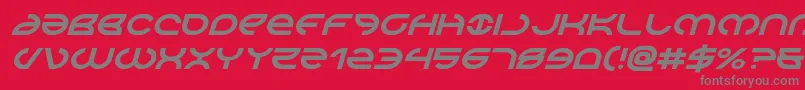 Czcionka Aetherfoxital – szare czcionki na czerwonym tle