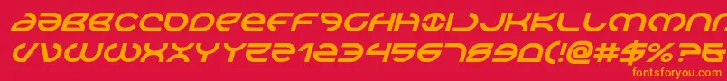 fuente Aetherfoxital – Fuentes Naranjas Sobre Fondo Rojo