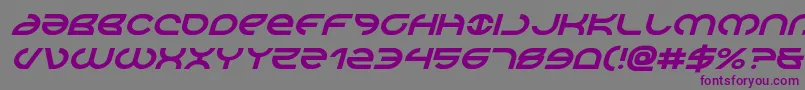 Aetherfoxital Font – Purple Fonts on Gray Background