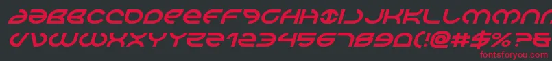 Aetherfoxital Font – Red Fonts on Black Background