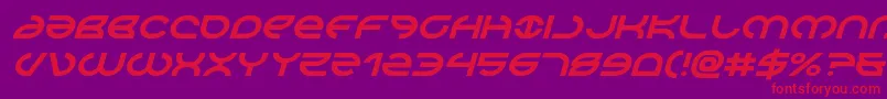 Шрифт Aetherfoxital – красные шрифты на фиолетовом фоне