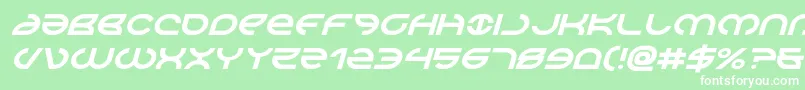 Aetherfoxital Font – White Fonts on Green Background
