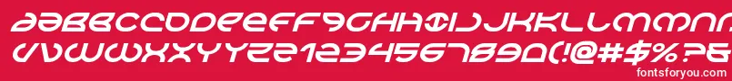 Aetherfoxital Font – White Fonts on Red Background