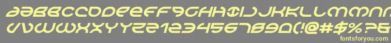 Aetherfoxital Font – Yellow Fonts on Gray Background