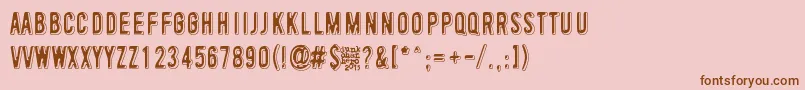 ToinenTammikuu Font – Brown Fonts on Pink Background